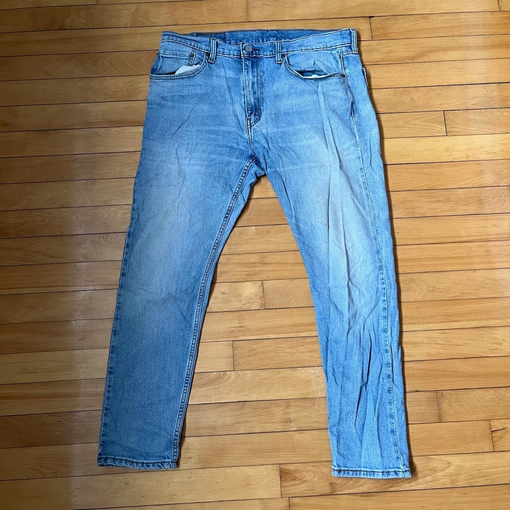 Levis 512 Slim Taper Jeans Mens 36x32 Light Wash Blue Denim 28833-0733